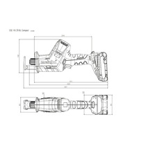 Akku-Säbelsäge Metabo 18V SSE 18 LTX Compact, ohne Akku und Ladegerät-thumb-3