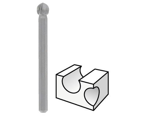 Kugelkopffräser mit dazugehörigem Werkstückhalter