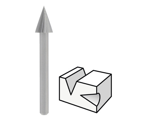 Kegelsenker mit Darstellung einer Werkstückvorrichtung