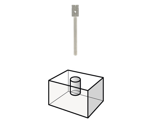 Illustration einer Bohrkrone für Fliesen