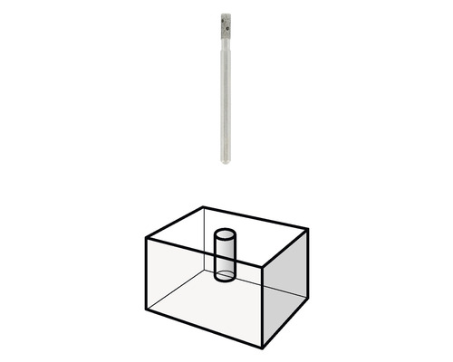 Diamantbohrer zum Bohren eines Lochs in eine Kachel