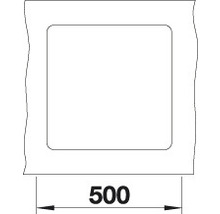 Flächenbündige Spüle Blanco Subline 400-F 427x427 mm weiß-thumb-5