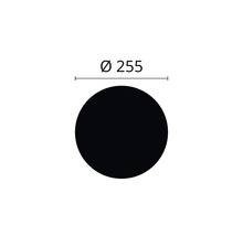 Kreis mit Durchmesser 255