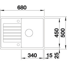 Spüle Blanco Zia 45 S Compact 500x680 mm cafe-thumb-3