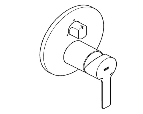 Einhebelmischer zur Wandmontage