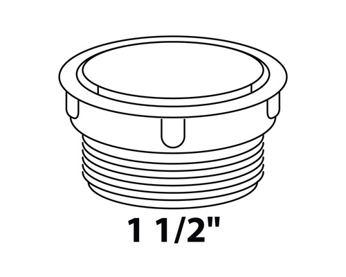 Ablaufsieb mit einem Durchmesser von 1 1/2 Zoll