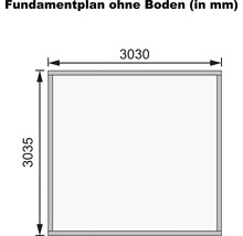 Gartenhaus Karibu Speyer 305 x 305 cm