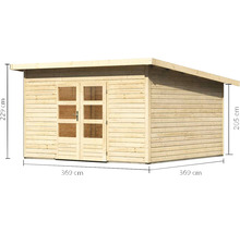 Gartenhaus Karibu Speyer 365 x 365 cm
