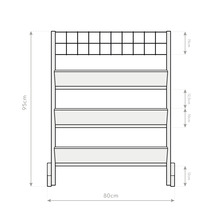 Hochbeet vertikal, Kräuterregal WESTMANN Gr. L 80 x 50 x 82 cm natur
