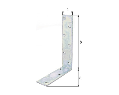 Winkelverbinder mit Abmessungen