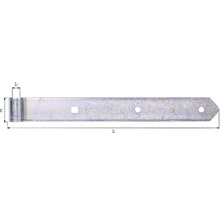 Gerades Ladenband aus Metall mit Bohrungen