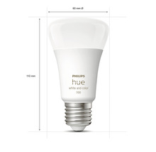 Philips hue Lampe White & Color Ambiance A60 dimmbar matt 2x E27/9W(75W) 1100 lm RGBW 2000K-6500 K 2 Stück - Kompatibel mit SMART HOME by hornbach-thumb-4