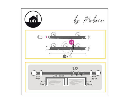 Anleitung zur Montage einer Vorhangstange