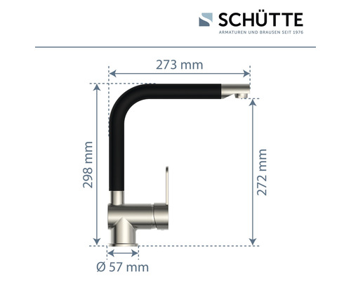 Maße der Küchenarmatur