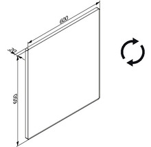 LED-Lichtspiegel Cordia SMART LINE eckig 65x60 cm mit Alurahmen-thumb-2 LED-Lichtspiegel Cordia SMART LINE eckig 65x60 cm mit Alurahmen-thumb-2