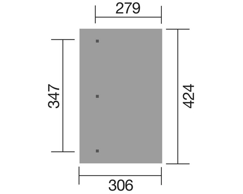 Produktzeichnung mit Maßangaben 279, 306, 347 und 424