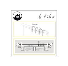 Vorhang-Lederclips dunkelbraun für Black Line & Nature Line Ø 20-28 mm 4 Stk.