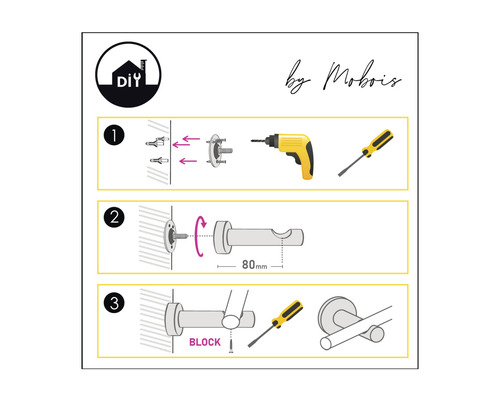 Montageanleitung für eine Handtuchstange