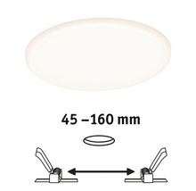 Deckeneinbauleuchte mit Größenangabe