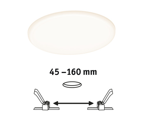 Deckeneinbauleuchte mit Größenangabe