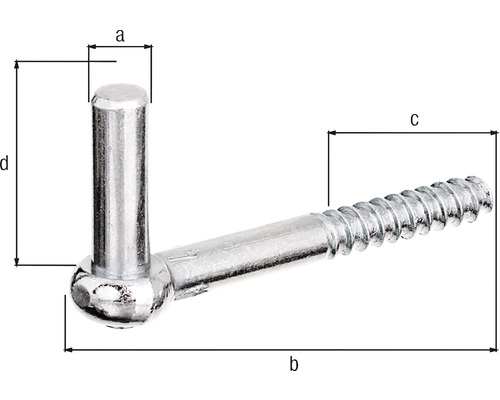 Schraubhaken mit metrischen Angaben