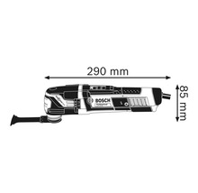 Bosch Multifunktionswerkzeug Maßangaben: Länge 290 Millimeter, Höhe 85 Millimeter