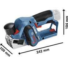 Bosch Hobel GHO 12V-20 Professional mit Abmessungen