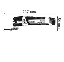 Bosch Multifunktionswerkzeug Abmessungen: 287 mm Länge, 84 mm Höhe