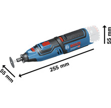 Bosch Professional Akku-Multifunktionswerkzeug mit einer Länge von 255 Millimeter und einem Durchmesser von 55 Millimeter