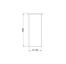 Tauchrohr veporit für Siphon 1 1/4"x 200mmx32mm chrom-thumb-2