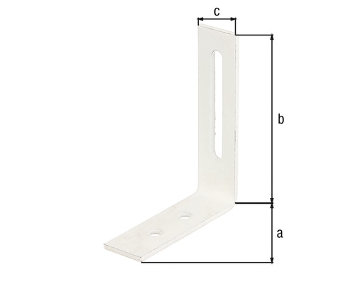 Winkelverbinder mit Langloch zur Befestigung