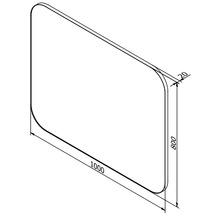 LED-Lichtspiegel Cordia TENDER LINE 80x100 cm mit Alurahmen schwarz-thumb-4 LED-Lichtspiegel Cordia TENDER LINE 80x100 cm mit Alurahmen schwarz-thumb-4