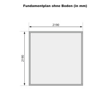 Gartenhaus Karibu Flink 2 220x220 cm terragrau