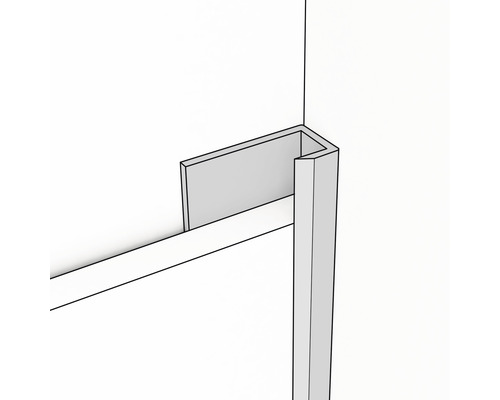 Eckverbindungselement für Duschkabinenmontage