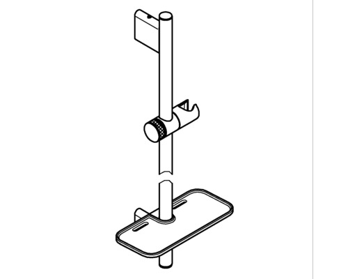 Brausestangenset mit Ablage für Badezimmer