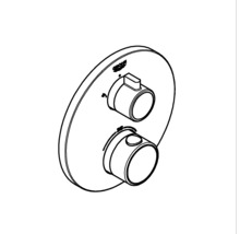 Grohe Logo Thermostatbatterie zur Wandmontage