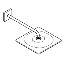 Duschkopf mit Wandarm