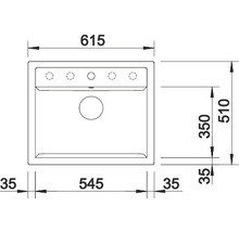 Spüle Blanco Dalago 6 510x615 mm softweiß
