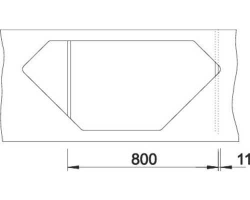Skizze eines Mauerdurchbruchs mit Maßangaben