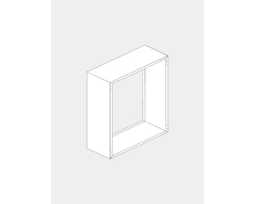 Quadratischer Wandschrank zur Aufbewahrung