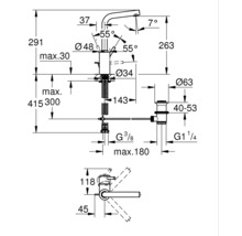 Waschtischbatterie Grohe Concetto 23739002 chrom-thumb-1 Waschtischbatterie Grohe Concetto 23739002 chrom-thumb-1