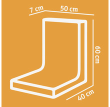 L-Stein Winkelstein anthrazit 50 x 7 x 60 cm = Fußtiefe 40 cm-thumb-3 L-Stein Winkelstein anthrazit 50 x 7 x 60 cm = Fußtiefe 40 cm-thumb-3