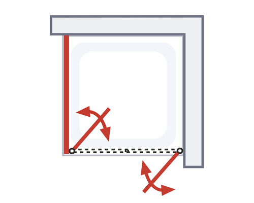 Illustration der Montage eines Rollos mit seitlicher Führung