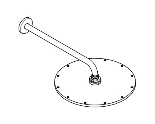Brausekopf mit Wandarm