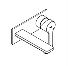 Wandarmatur für das Badezimmer