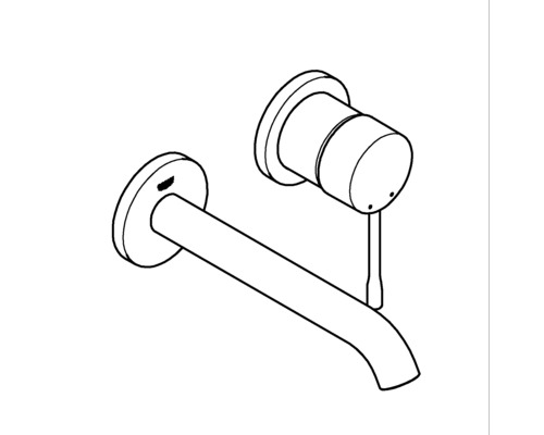 Wandarmatur für das Badezimmer