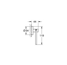 Toilettenpapierhalter Grohe Quickfix Start ohne Deckel edelstahl matt