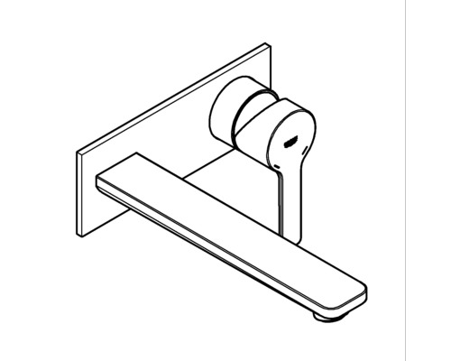 Wandarmatur für Waschtisch