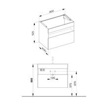 Waschbeckenunterschrank KeucoStageline 80x62,5x49 cm ohne Waschbecken weiß glänzend mit LED-Beleuchtung-thumb-11 Waschbeckenunterschrank KeucoStageline 80x62,5x49 cm ohne Waschbecken weiß glänzend mit LED-Beleuchtung-thumb-11
