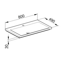 Badmöbel-Set Keuco Royal Reflex 80x48x49 cm Mineralgusswaschbecken hochglanz weiß mit LED-Beleuchtung-thumb-10 Badmöbel-Set Keuco Royal Reflex 80x48x49 cm Mineralgusswaschbecken hochglanz weiß mit LED-Beleuchtung-thumb-10